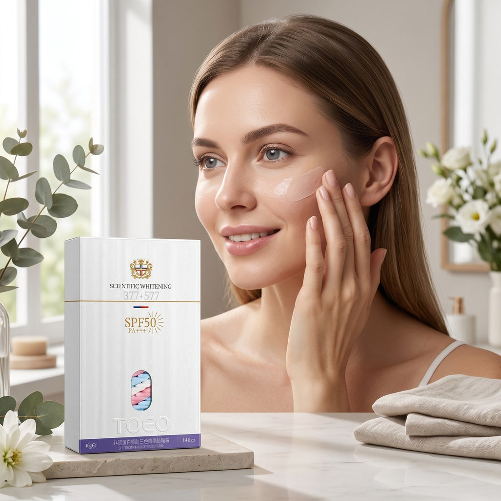Toeo Scientific Whitening Three-Color Isolation Sunscreen Cream SPF50+ PA+++ 40g