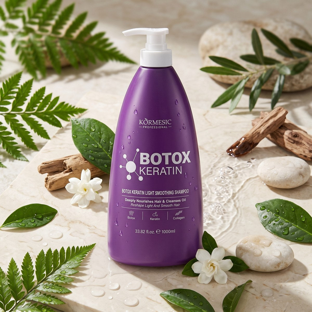 Kormesic Professional Botox Keratin Light Smoothing Shampoo 1000 ml