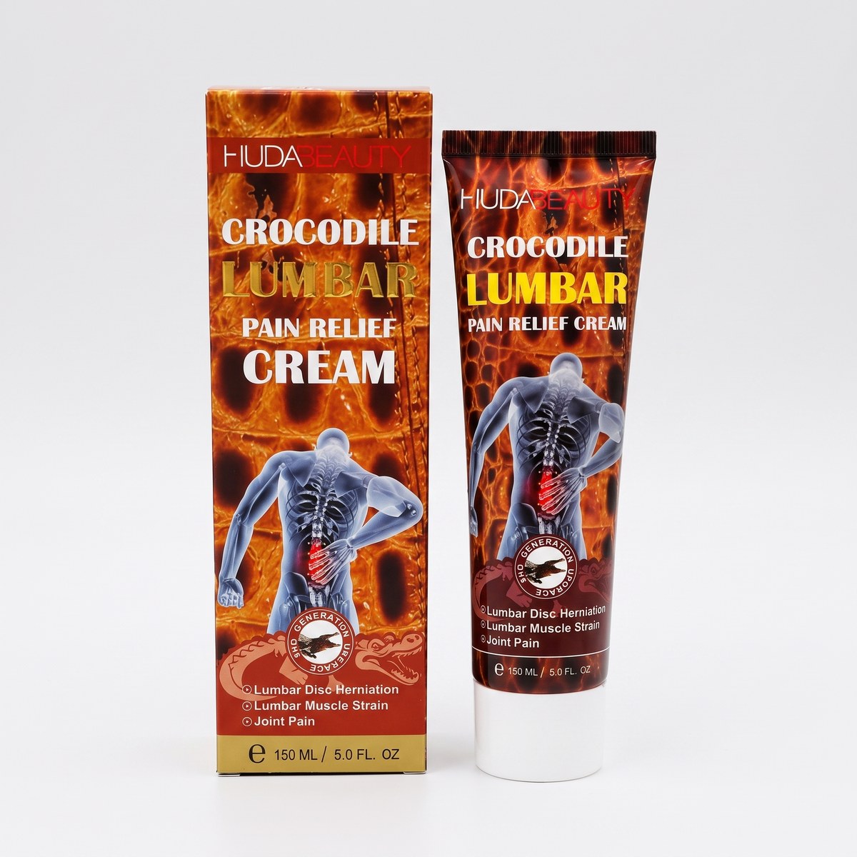 Huda Beauty Crocodile Lumbar Pain Relief Cream 150 ml