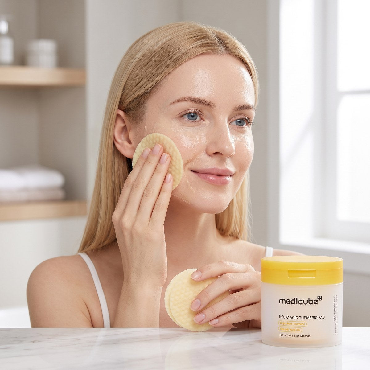 Medicube Kojic Acid Turmeric Pad 160 ml (70 szt.)