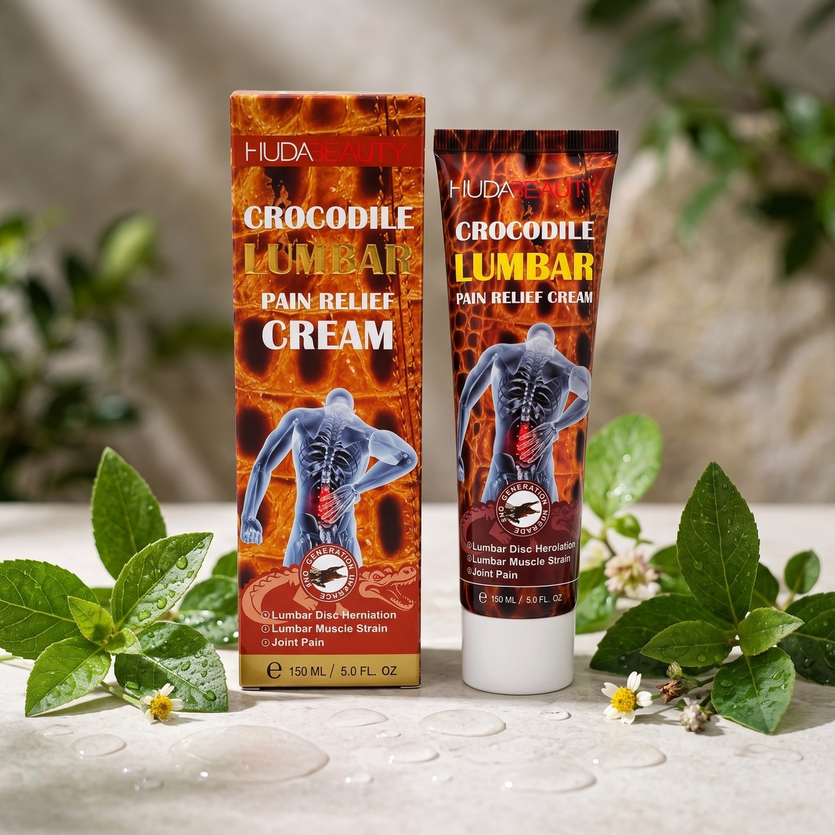 Huda Beauty Crocodile Lumbar Pain Relief Cream 150 ml