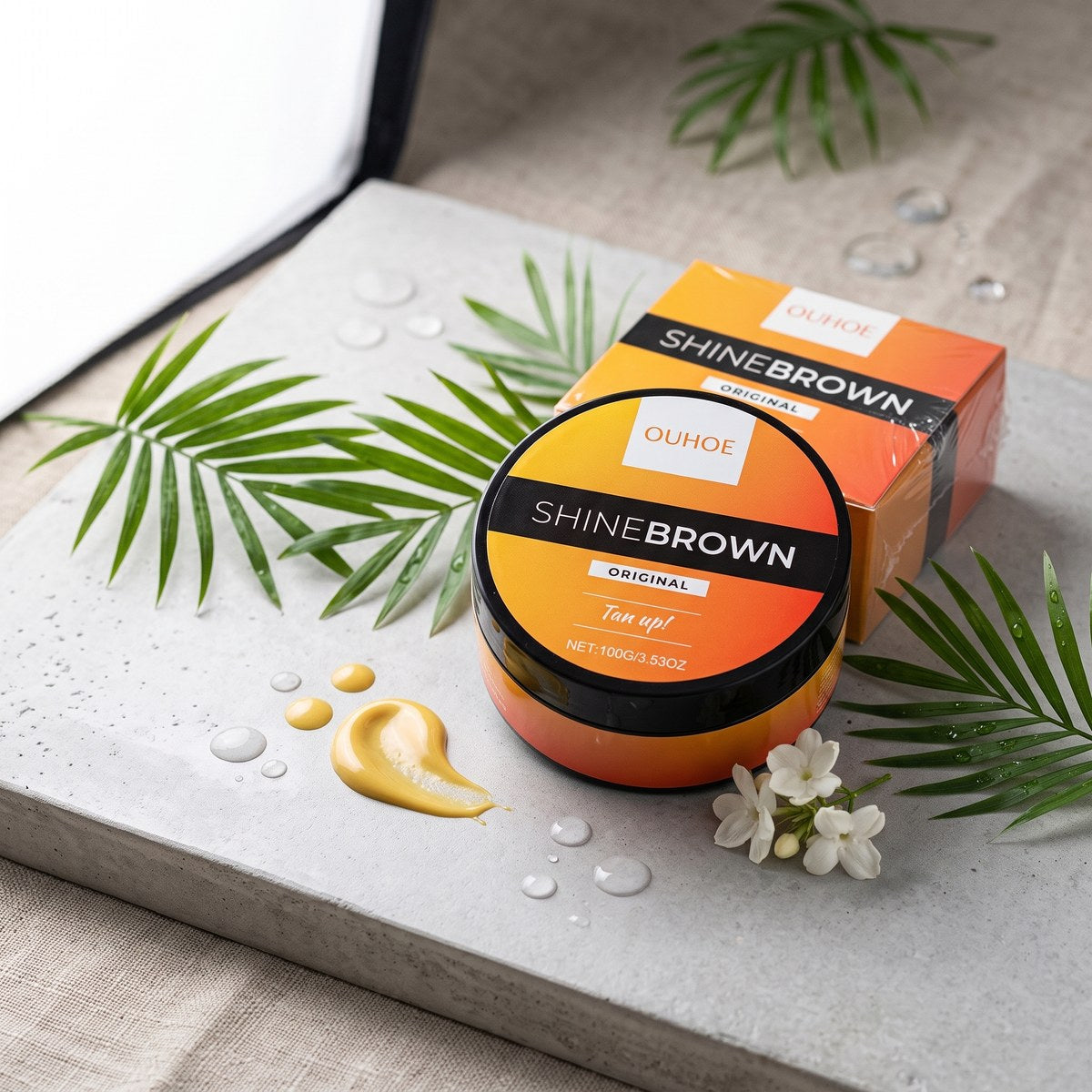 Ouhoe Shinebrown Original Tan up! Krem przyspieszający opalanie 100g